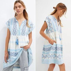 Anthropologie Jacquard Tunic Dress NWT